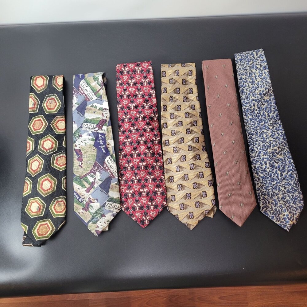 Designer Tie Lot Of 6 By Robert Talbott Giorgio & Serica